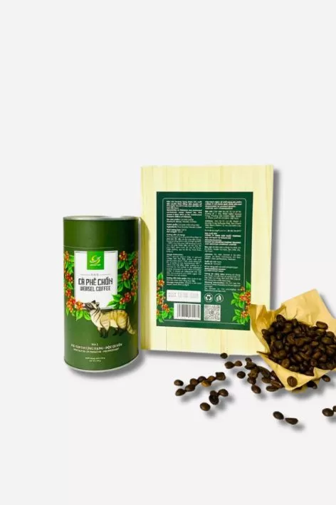 Cà phê Chồn mộc rang xay