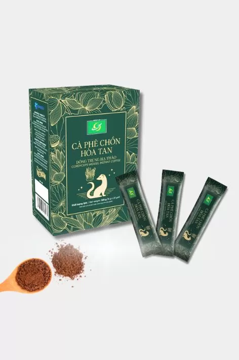 Cà phê Chồn hòa tan Đông trùng