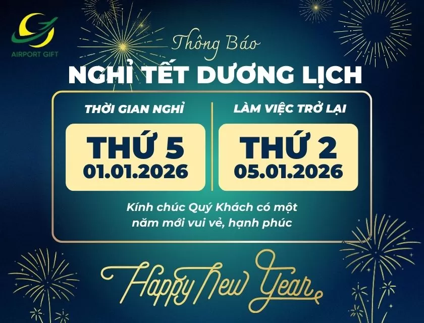 Thông báo nghỉ Tết Dương lịch 2026
